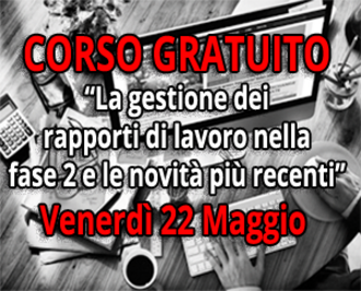CORSO GRATUITO 