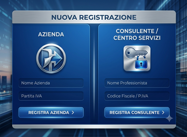 REGISTRAZIONE AZIENDA O CONSULENTE/CENTRO SERVIZI